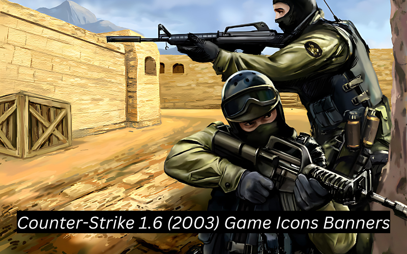 counter-strike 1.6 (2003) game icons banners